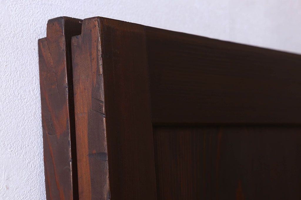 美品　和製アンティークの板戸2枚セット(1)