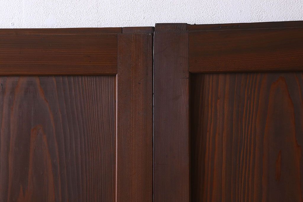 美品　和製アンティークの板戸2枚セット(1)
