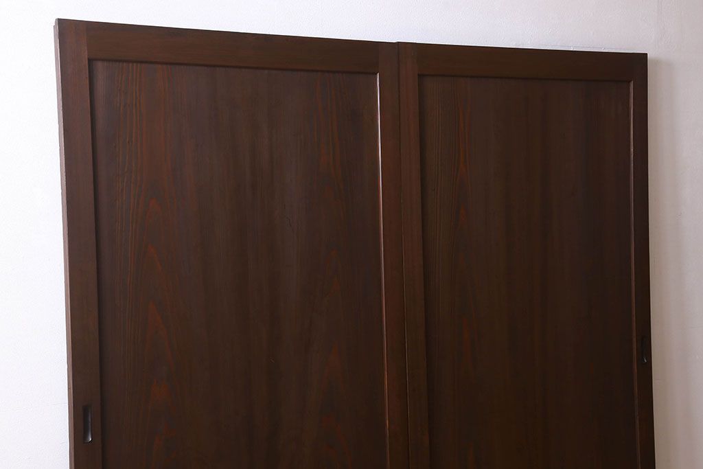 美品　和製アンティークの板戸2枚セット(2)