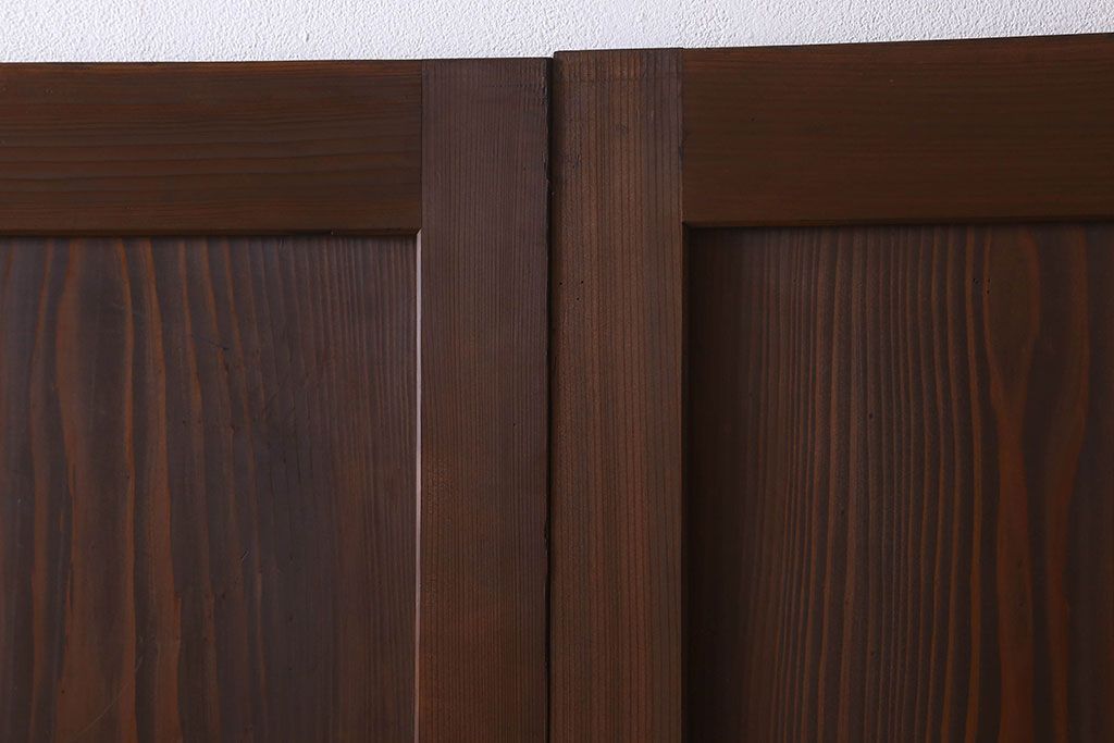 美品　和製アンティークの板戸2枚セット(2)