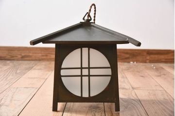 和製アンティーク　和モダンな吊り灯ろう照明(灯籠)(2)