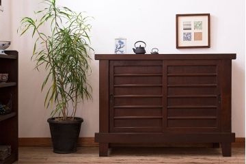 アンティーク家具　水屋箪笥サイドボード(下駄箱)　四尺　和製アンティーク