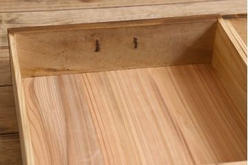 レトロ家具　昭和レトロ　ダイヤガラス!アンティーク収納棚(本箱)