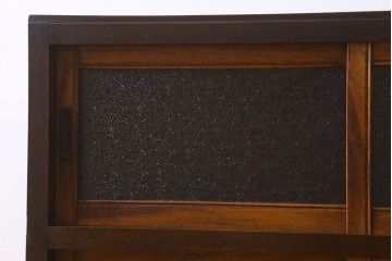 レトロ家具　昭和レトロ　ダイヤガラス!アンティーク収納棚(本箱)