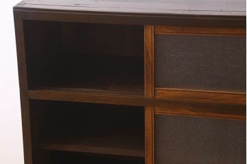 レトロ家具　昭和レトロ　ダイヤガラス!アンティーク収納棚(本箱)