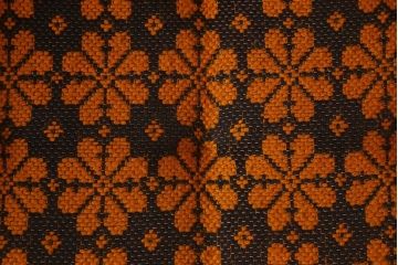 レトロ家具　オランダビンテージ　ブナ材　レトロな花柄のかわいい1人掛けソファ(1)