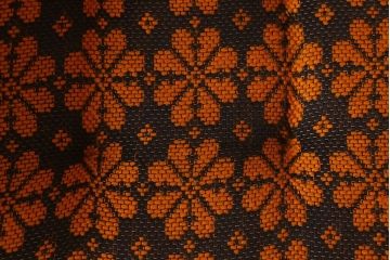 レトロ家具　オランダビンテージ　ブナ材　レトロな花柄のかわいい1人掛けソファ(2)