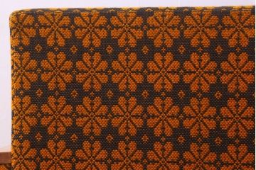 レトロ家具　オランダビンテージ　ブナ材　レトロな花柄のかわいい1人掛けソファ(2)