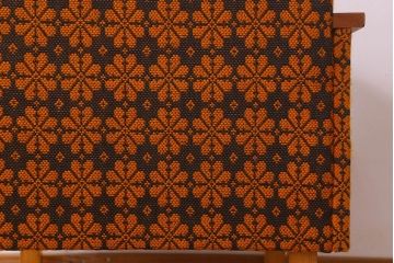 レトロ家具　オランダビンテージ　ブナ材　レトロな花柄のかわいい1人掛けソファ(2)