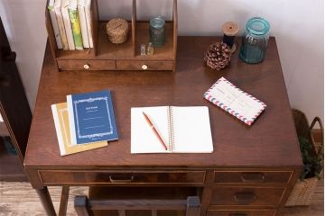 アンティーク家具　おしゃれなアンティーク片袖机(デスク)