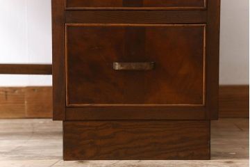 アンティーク家具　おしゃれなアンティーク片袖机(デスク)