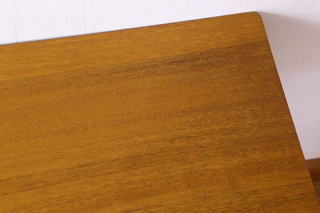 レトロ家具　昭和レトロ　引き出し2杯付き!古い平机(テーブル)