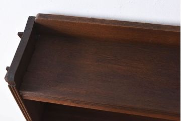 アンティーク家具　アンティーク　ラワン材製　古い木の本棚(飾り棚・ディスプレイラック)
