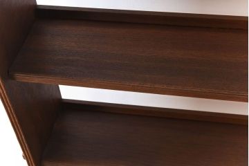 アンティーク家具　アンティーク　ラワン材製　古い木の本棚(飾り棚・ディスプレイラック)