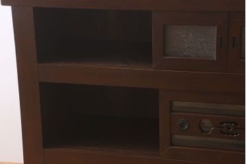 アンティーク家具　古民具・骨董　脚付き!モダンな四尺水屋箪笥サイドボード