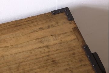 アンティーク家具　ふくら雀金具　明治期　かくしあり!総桐材の上品な帳場箪笥(桐箪笥、桐たんす)