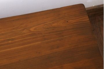 アンティーク家具　古い檜製のシンプルなローテーブル(センターテーブル)