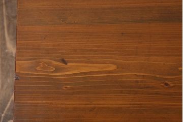 アンティーク家具　古い檜製のシンプルなローテーブル(センターテーブル)