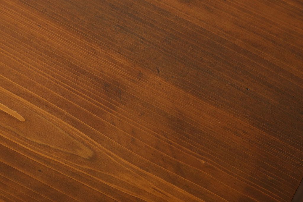 アンティーク家具　古い檜製のシンプルなローテーブル(センターテーブル)