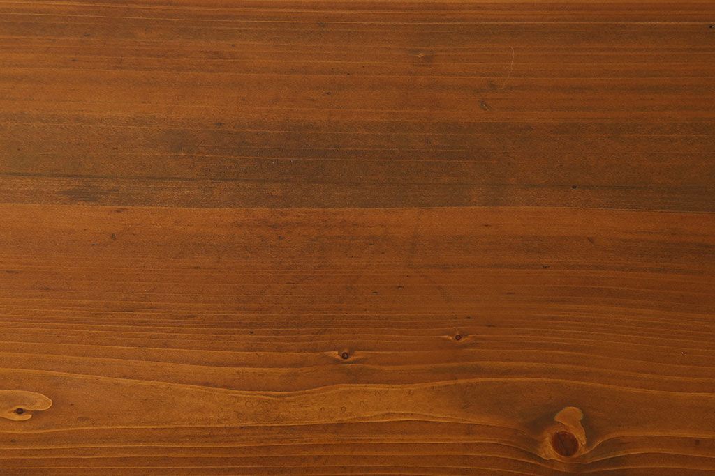 アンティーク家具　古い檜製のシンプルなローテーブル(センターテーブル)