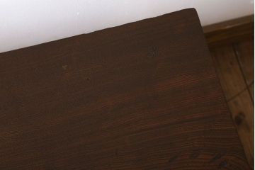アンティーク家具　象嵌　栓材製　天板一枚板!大正ロマンスタイルの上質なアンティーク文机