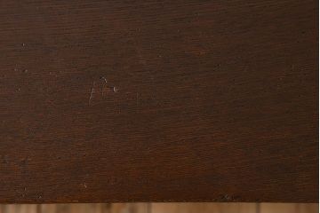 アンティーク家具　象嵌　栓材製　天板一枚板!大正ロマンスタイルの上質なアンティーク文机