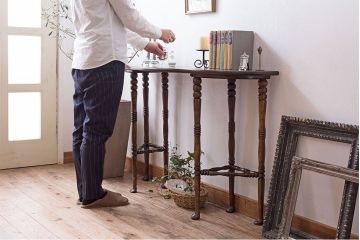 アンティーク家具　オーク材　イギリスアンティーク　おしゃれなコンソールテーブル