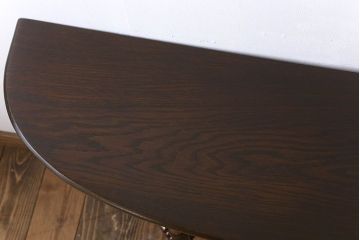 アンティーク家具　オーク材　イギリスアンティーク　おしゃれなコンソールテーブル