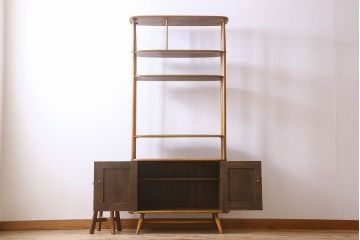 ヴィンテージ家具　イギリスビンテージ　ERCOL(アーコール)　ルームディバイダー(飾り棚)