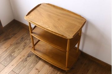 ヴィンテージ家具　ERCOL(アーコール)　イギリスビンテージ　トロリーキャスターワゴン