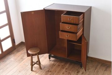 ヴィンテージ家具　G-PLAN　北欧ビンテージ　BBシリーズ　ハンガー掛け付きキャビネット(ワードローブ)