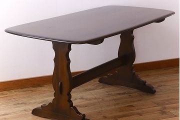 ヴィンテージ家具　ERCOL(アーコール)　イギリスビンテージ　オールドコロニアル　リフェクトリーテーブル(ダイニングテーブル)