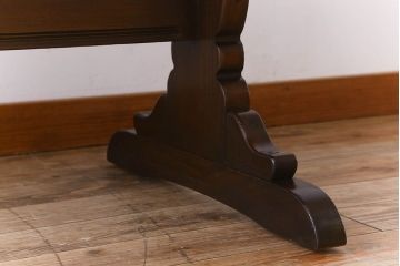 ヴィンテージ家具　ERCOL(アーコール)　イギリスビンテージ　オールドコロニアル　リフェクトリーテーブル(ダイニングテーブル)