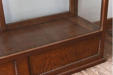 アンティーク家具　大正ロマン　たばこ屋で使われていた古い木のショーケース(ガラスケース)