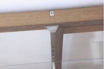 アンティーク家具　脚付き!シンプルなアンティークガラスケース(ショーケース)