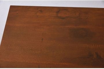 レトロ家具　シンプル　昭和レトロな古い木の片袖机　ブナ材製