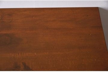 レトロ家具　シンプル　昭和レトロな古い木の片袖机　ブナ材製