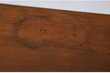 レトロ家具　シンプル　昭和レトロな古い木の片袖机　ブナ材製