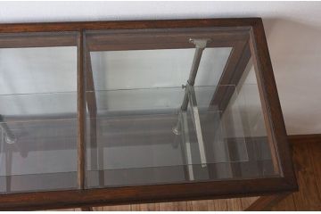 レトロ家具　昭和レトロなアンティークガラスケース(ショーケース)