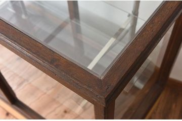 レトロ家具　昭和レトロなアンティークガラスケース(ショーケース)