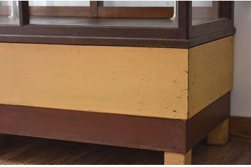 レトロ家具　昭和レトロなアンティークガラスケース(ショーケース)