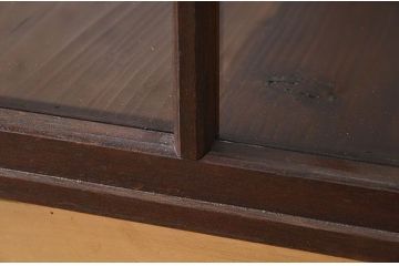 レトロ家具　昭和レトロなアンティークガラスケース(ショーケース)