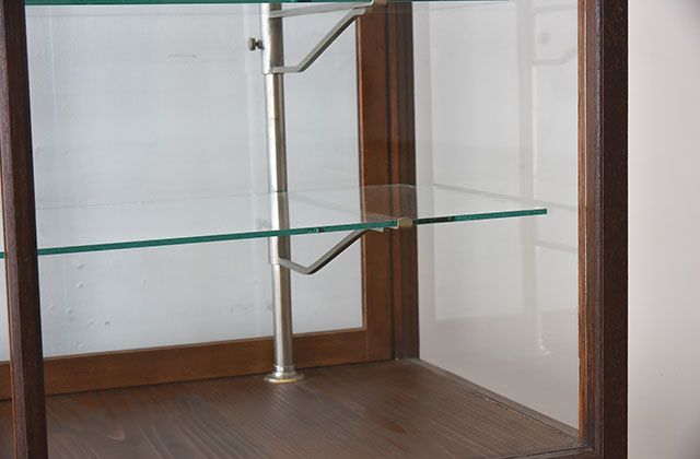 レトロ家具　昭和レトロなアンティークガラスケース(ショーケース)