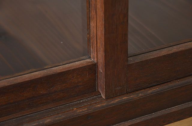 レトロ家具　昭和レトロなアンティークガラスケース(ショーケース)