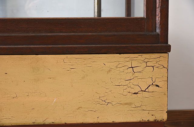 レトロ家具　昭和レトロなアンティークガラスケース(ショーケース)