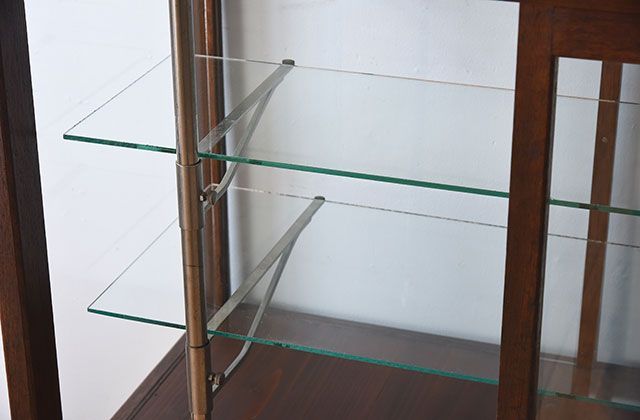レトロ家具　昭和レトロなアンティークガラスケース(ショーケース)