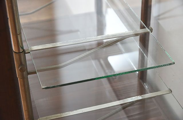 レトロ家具　昭和レトロなアンティークガラスケース(ショーケース)