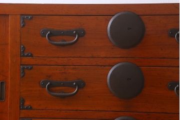 アンティーク家具　六尺　明治大正期　収納箪笥サイドボード(一間箪笥・水屋箪笥)(1)