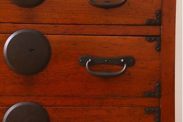 アンティーク家具　六尺　明治大正期　収納箪笥サイドボード(一間箪笥・水屋箪笥)(1)