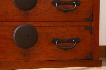 アンティーク家具　六尺　明治大正期　収納箪笥サイドボード(一間箪笥・水屋箪笥)(1)